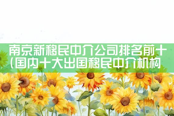 移民评估专业排名|移民公司