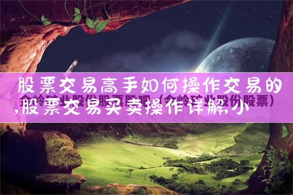 股票交易高手如何操作交易的|小牛股